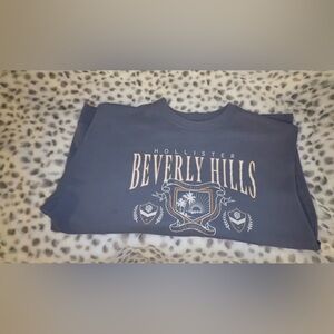 Hollister Blue Beverly Hills Graphic Sweatshirt